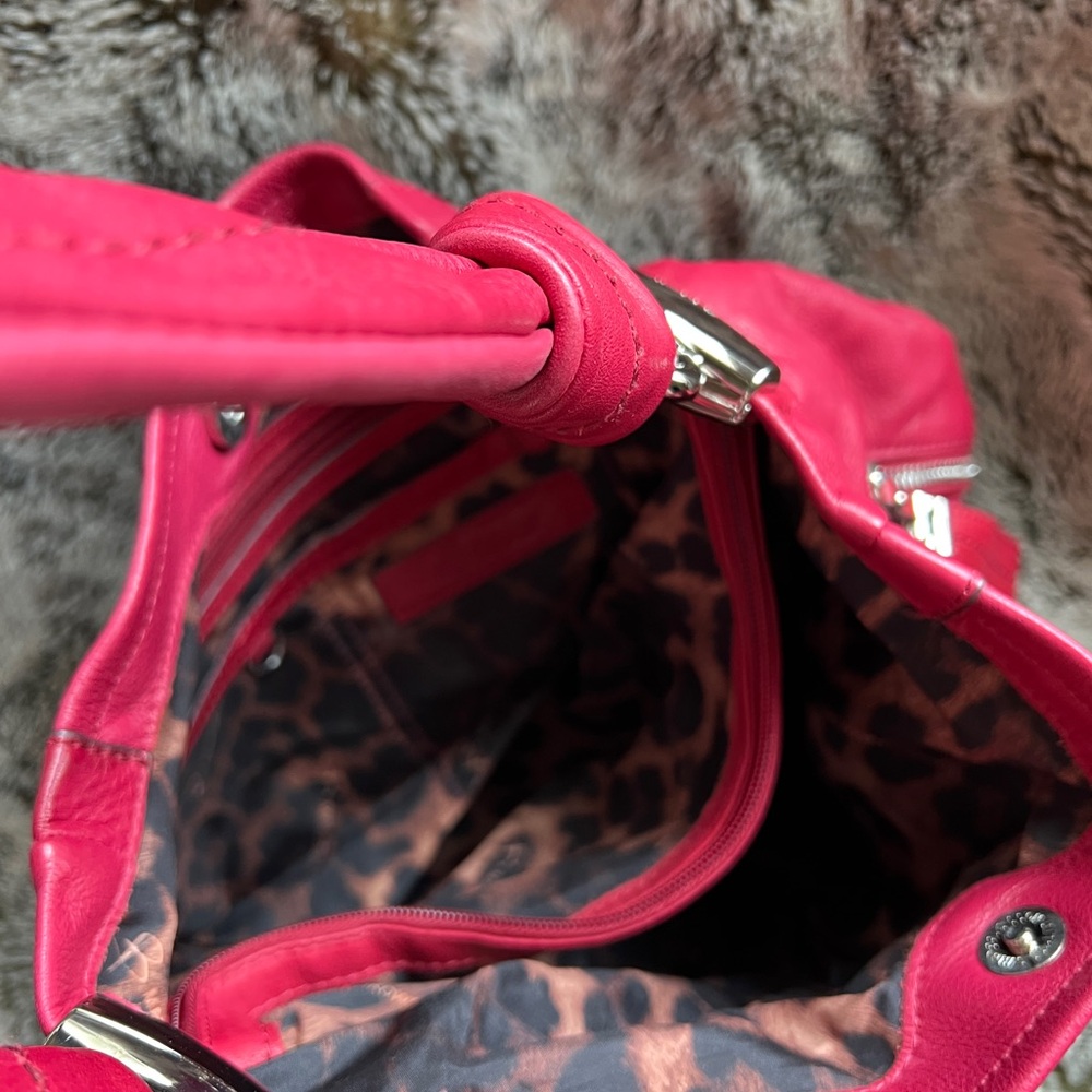 Pink Leather Shoulder Bag - Picture 5 of 5